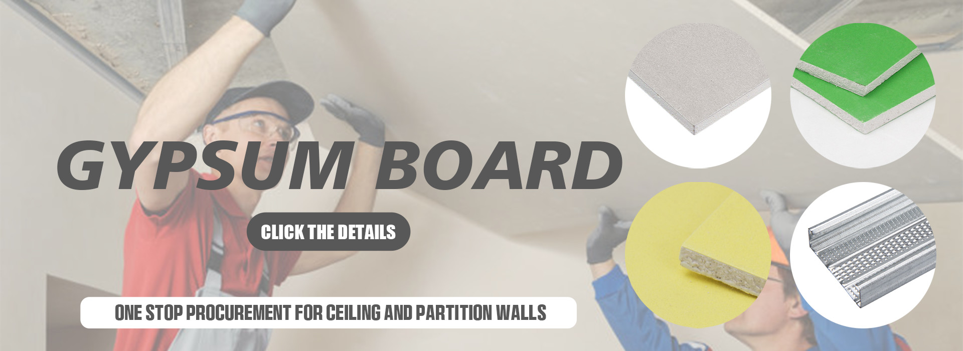 Quality Gypsum Plaster Boards factory
