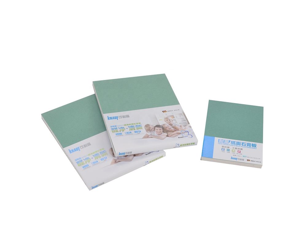 Modern Indoor Water Proof Gypsum Board 1220mm X 2440mm 9.5mm Thickness