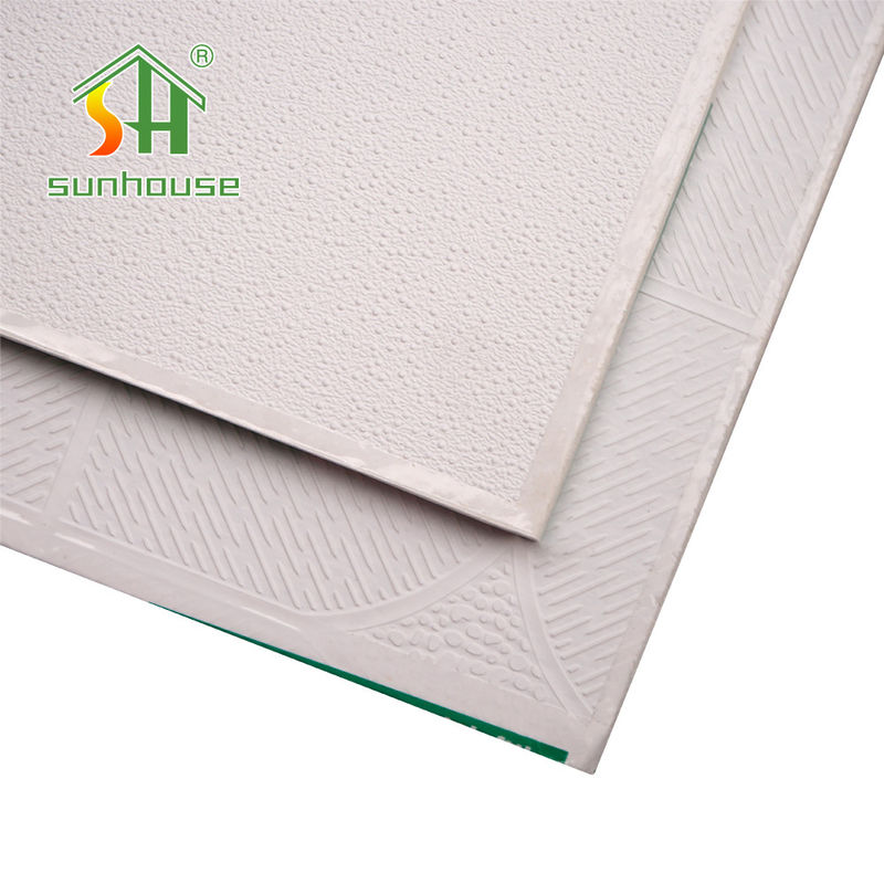 8.5mm PVC Laminated Gypsum Ceiling Fireproof For Office Ceiling