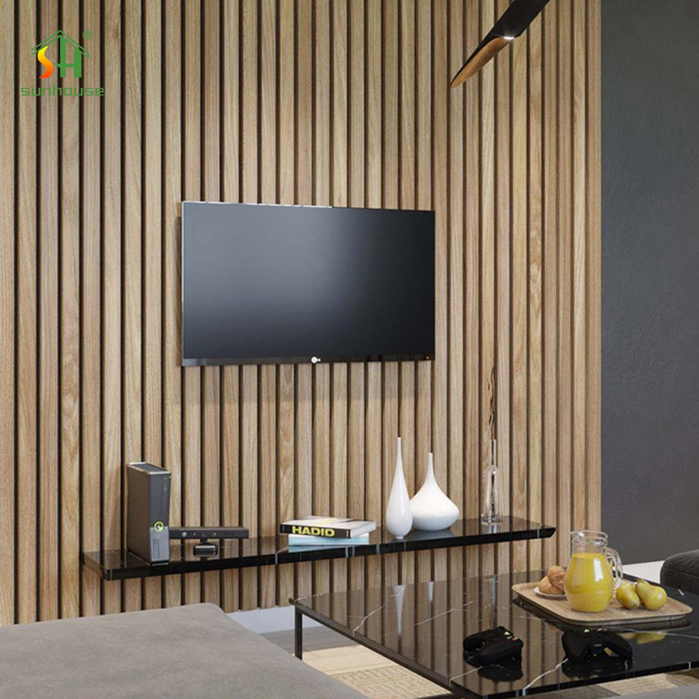Spot Goods Modern 3D Mdf Acoustic Wall Panel Eco-Friendly Interior ...