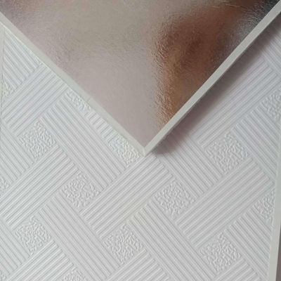 Good price High Quality PVC Laminated Gypsum Ceiling Fire Resistant Water Resistant Decorative 600x600mm online