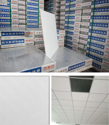 Good price 600x600mm PVC Gypsum Ceiling , False Ceiling Plasterboard For Interior Ceiling Decoration online