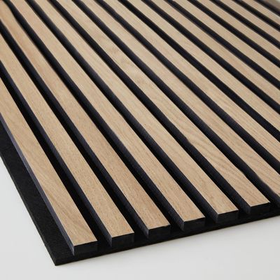 Good price Class A Fire Rating Acoustic Slat Wall Panel In Natural Wood Color online
