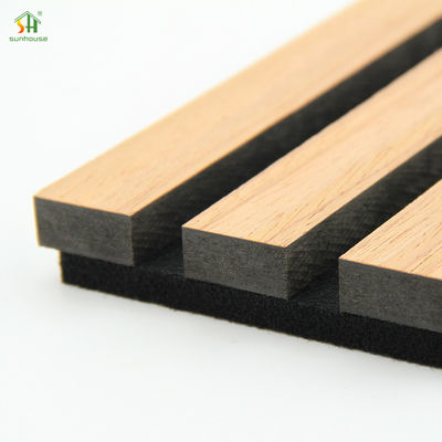 Good price High Quality Waterproof Fireproof Interior Wall Decoration Panel Acoustic Panel Wooden Sound Isolation Slat Wall Panel online