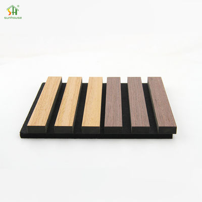 Good price Natural Oak Polyester Acoustic Wall Board Interior Decor Slat Soundproof Wall Panels For Indoor online