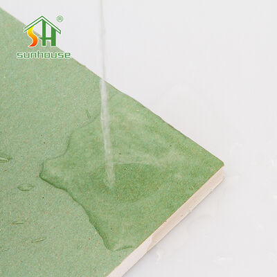 Good price Moisture Resistant Gypsum Board 18mm 1220×2440mm Lightweight Drywall Sheet for Indoor Walls online