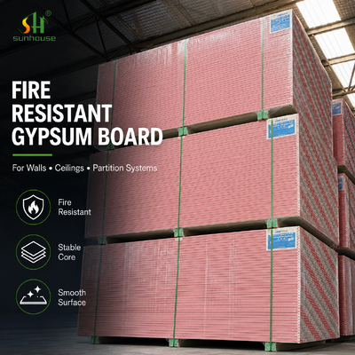 Good price Fire Resistant Plasterboard for High-Rise and Industrial Projects Supply Testing and Compliance online